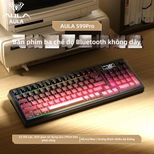 AULA-MOJING | Tri-mode Wireless Keyboard RGB Display