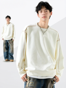 SZON | American High Street Embroidery Stitched Design Hoodie