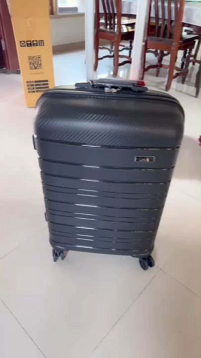 SEA CHOICE Lightweight Polypropylene Luggage Sets with Spinner Wheels and  TSA Lock YKK Zipper Hard Shell 14+20/24/28 Inches Travel Trolley Suitcase 