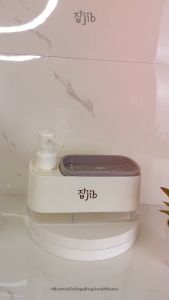JIB 2 in 1 Soap Dispenser Free Spons / Dispenser Sabun Cair Cuci Piring / Tempat Sabun Praktis / Refill Pump Soap Dispenser