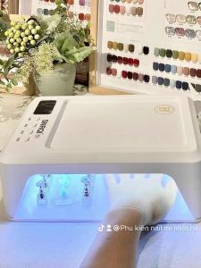 Máy hơ gel T8 72W máy hơ móng công suất lớn 60 bóng
