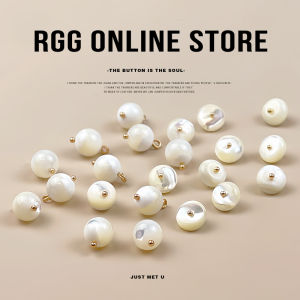 Nút Ngọc Trai Tự Nhiên Nút Tròn Phẳng Sang Trọng Trung Hoa Hanfu Nút Qipao Nút Trang Trí Áo Măpăn Xuất Xứ Trung Quốc Đại Lục