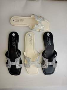 Dép lê quai ngang chữ H gắn đá xinh L65