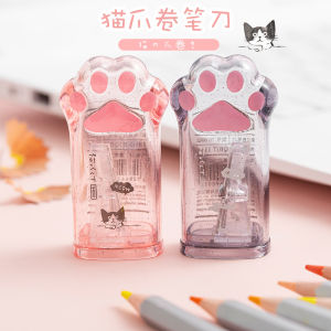 Kawaii Cat Paw Shaped Pencil Sharpener Stationery Kids Gift  Cute School Supplies  Korean Stationery