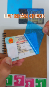 5 cặp Miếng dán bảo vệ Căn cước công dân (CCCD) Bằng Lái Xe (GPLX)  chống trầy xước tăng độ cứng cho thẻ cường lực nano dẻo 9H