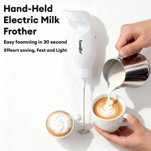 Sonifer Coffee Milk Frother Handheld Milk Foam Maker for Latte Cappuccino Hot Chocolate Powerful Drink Mixer With measuring cup