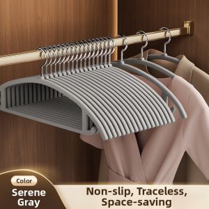 MANJIELI | Anti-Shoulder Marks Non-Slip Velvet Hanger