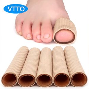 VTTO 1ชิ้นซิลิโคนดูแลเท้าเท้าหุ้มด้วยผ้าเจลผ้าพันแผลป้องกันการปวดท่อ Relief ที่คั่นนิ้วเท้าป้องกันปลายนิ้ว