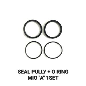 Seal Pully + O Ring Mio "A" (Harga Per Set Sesuai Foto) - Sil Siel Karet Oring Puli Puly Puley Pulley CVT Yamaha Mio Lama Old Karbu Mio Sporty Mio Smile Batman Kwalitas Grade A