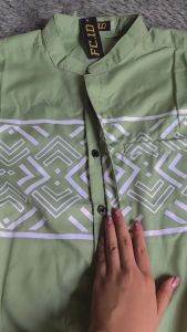 Baju Koko Muslim Pria Kerah Sanghai Jepro Lengan Panjang Bahan Toyobo Premium