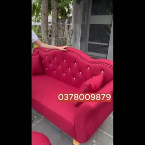 Ghế sofa dài 1m70 sofa cổ xưa bọc vải nhung nhiều màu sắc - sofa bh 12 tháng