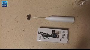 Cordless Electric Milk Frother Hand Mixer USB 3 Speeds Handheld Milk Foamer for Coffee Cappuccino Mini Blender