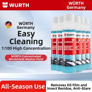 WURTH | All-Season Windshield Washer Fluid for Oil Film Removal and Insect Residue Cleaning