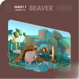 New HALFTOYS Forest Jungle Wildlife Second Season Magnetic Building Blocks Educational Toys for Children Adult STEM Space Cognition