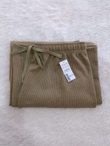 Celana kulot knit rib premium murah wanita panjang