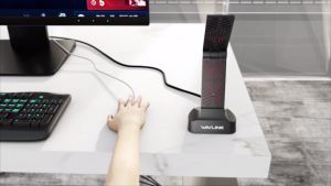 Wavlink AX1800 USB WiFi Adapter  USB 3.0 Dual Band High Gain Antenna 2.4GHz/ 5GHz WiFi Adapter for Desktop PC WiFi 6 (802.11ax)Dongle for Windows 11/10/7 Mini Travel SizeWireless Gaming USB Network WIFI Card.