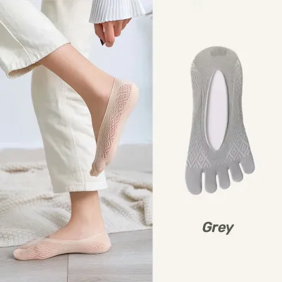 1/3/5 Pairs Orthopedic Toe Socks for Women No Show Low Cut Bunion Relief Five Finger Toe Separator Sock Liner EU 34-39