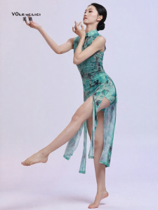 FULLBELIEF | Trang Phục Múa Dân Tộc In Hoa Văn Cheongsam