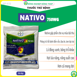 Thuốc Trừ Bệnh NATIVO® 750WG – Đạo Ôn Đốm Lá Phấn Trắng Thán Thư Rỉ Sắt (Gói 60g)