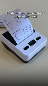 free 2 paper rolls printer thermal 80mm portabel mini printer label sticker receipt printer Cetak Resi Alamat Kasir Nota PPOB POS Barcode cocok untuk bank dan apotek Support Bluetooth + USB