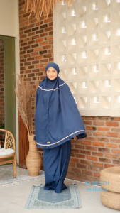 Mukena Dewasa Katun Premium Renda Kameela Laser Cut Mewah Terbaru ALBESTH