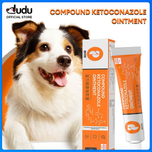 PUAINTA Compound Ketoconazole Ointment 15g for Cats Dogs Pet Skin Care Cream Treat Ringworm Fungal Infection Itching Scales Skin Ulcer