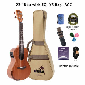 Acouway Ukulele ukelele 21" 24" 26" electric Concert/soprano/tenor ukulele sapele wood Small Guitar