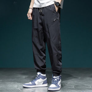 Quần Dài Nam Dáng Rộng Bằng Lụa Băng Kiểu Dáng Quân Đội Mùa Hè Quần Dài Thể Thao Thường Ngày Nhanh Khô Quần Dài Công Sở Cỡ Lớn