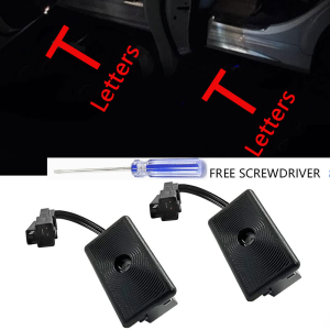 Puddle Lights Ultra-Bright Welcome Light For Tesla Model 3 highland LED Logo Projector 3D Laser Ghost Shadow Light Model Y/3/S/X