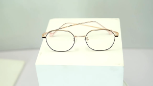 Berrybarton Frame Kacamata Titanium Segi Enam Pria Wanita Bisa Minus/Silinder Gratis Lensa Radiasi 89015