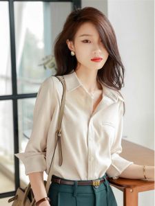 Womens High-End Brand Discounted Design Sensation Loose Shirt Layering Fashion Spring 2023 Long Sleeve Online Exclusive