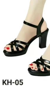 Dép nữ Trung Niên HShop cao gót 4 quai đan chéo thanh lịch 3 phân 5 phân 7 phân 8 phân đủ Size lớn nhỏ KH-05