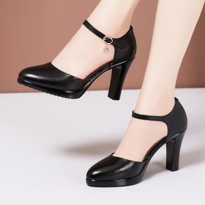 White Padded Head Sandals Womens Thin Heel Summer New Pointed Toe Single Shoes Fashionable High Heel Cheongsam Model Show Shoes