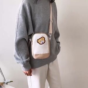 Twenty Bag - Tas Selempang Anak Wanita Pria Terbaru Kekinian Motif Carakter TEADY BEAR Korean Style