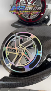 Tutup cover kipas mesin carbon wtp set spiner cakra akrilik PNP Yamaha mio j soul gt115 fino 115 xride