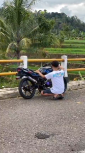 Knalpot Ninja 2Tak SS R RR KIS Type Standar/Cobra Medium/ Super Cobra Black Couting Silincer Almunium Logo List Ungu Winspeed