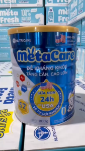 Sữa Bột METACARE 0+1+2+/850G Giúp Bé Tăng Cân Phát Triển Chiều Cao Tăng Cường Sức Đề Kháng