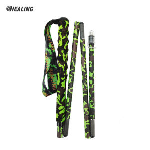 2025ขายดี! ไม้เท้าเดินป่าคาร์บอนไฟเบอร์110กรัมเกรดทหารน้ำหนักเบา0.11กก. พับเก็บได้5ส่วนดูดซับแรงกระแทกขั้นสูงด้ามจับกันลื่น EVA ทดสอบจากป่าฝนกระเป๋าใส่โน๊ตบุ๊คแบบพกพาฟรี + ยาง/โคลน/น้ำแข็งทิป