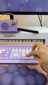 FANTASY E LIFE MOFII 666Pro wireless keyboard adorable rabbit design silent keyboard comfortable keyboard new arrival office keyboard fashion keyboard  passion for creativity and connection ultimate keyboard