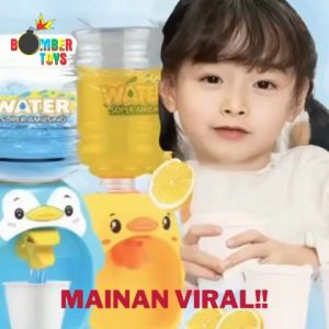 MAINAN ANAK packing DISPENSER MINI GALON aqua BEBEK UNIK BEBEK MINUM AIR FOUNTAIN dus
