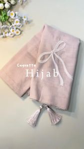 MUTIARA CAHAYA KERUDUNG - Hijab Segiempat Paris Tasel Pita BordirTerbaru - Hijab Segiempat Coquette Pita Bordir