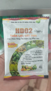 Phân bón HD02 - THẦN LỰC CÂY TRÁI (gói 10ml - phun 25L tưới gốc - 50L)