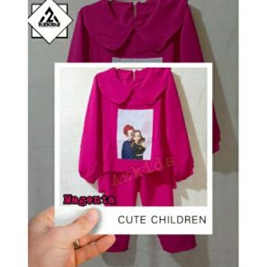 ALMIRA Setelan Anak Perempuan Oneset | Stelan Anak Perempuan | Stelan Viral Anak