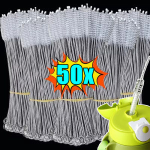 50/10 ชิ้น แปรงทำความสะอาดหลอดดูด / แปรงทำความสะอาดไนลอน / แปรงทำความสะอาดด้ามยาวสแตนเลส / แปรงทำความสะอาดหลอดดูดสำหรับหลอดดูด ขวดนมเด็ก