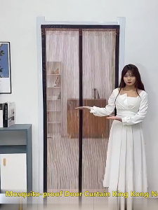 Fiberglass woven Magnetic Curtain Door Curtain Encryption Thickened 100% Anti mosquito Door Screen Magnetic Screen Door Curtain Anti-Mosquito NetFlyInsect Durable Stain-resistant Not Bad In 50 Years