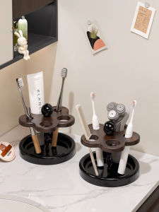 Giá Để Chổi Đánh Răng Bằng Gỗ Nguyên Khối Kiểu Trung Cổ Giá Để Đồ Dùng Vệ Sinh Cá Nhân Trong Nhà Tắm Thiết Kế Hoa Dành Cho Các Cặp Đôi Sử Dụng Tại Nhà