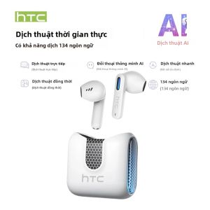 Tai Nghe Bluetooth Không Dây HTC NE49 Hỗ Trợ Dịch Thuật AI Âm Thanh HiFi Đàm Thoại HD Khử Tiếng Ồn Kiểu Đeo Trong Tai TWS
