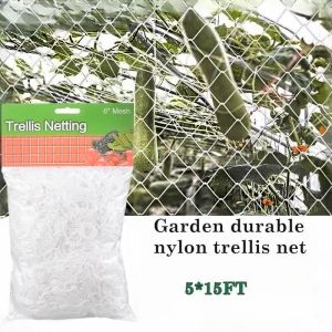Garden Durable Nylon Trellis Net Plant Support for Climbing Plants Vine Netting Support Net Grow Net