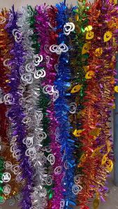 20warehouse สายรุ้งปีใหม่ สายรุ้งประดับ (คละสี) ความยาว 2.8/4.8 ม. อุปกรณ์ตกแต่งต้นคริสต์มาส ตกแต่งปีใหม่ สายรุ้งตกแต่งต้นคริสต์มาส