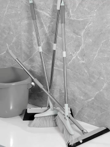 Giá Treo Chổi Inox SUS 304 Dán Tường Không Khoan – Kẹp Chổi Cây Lau Nhà Chống Trượt Siêu Dính